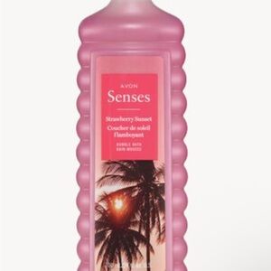 Avon Senses Strawberry Sunset Bath Soak - Pink